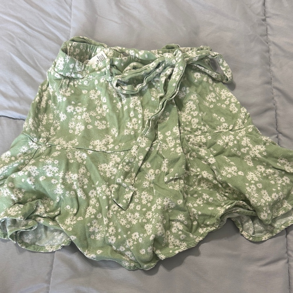 Floral Green Women's Skirt
